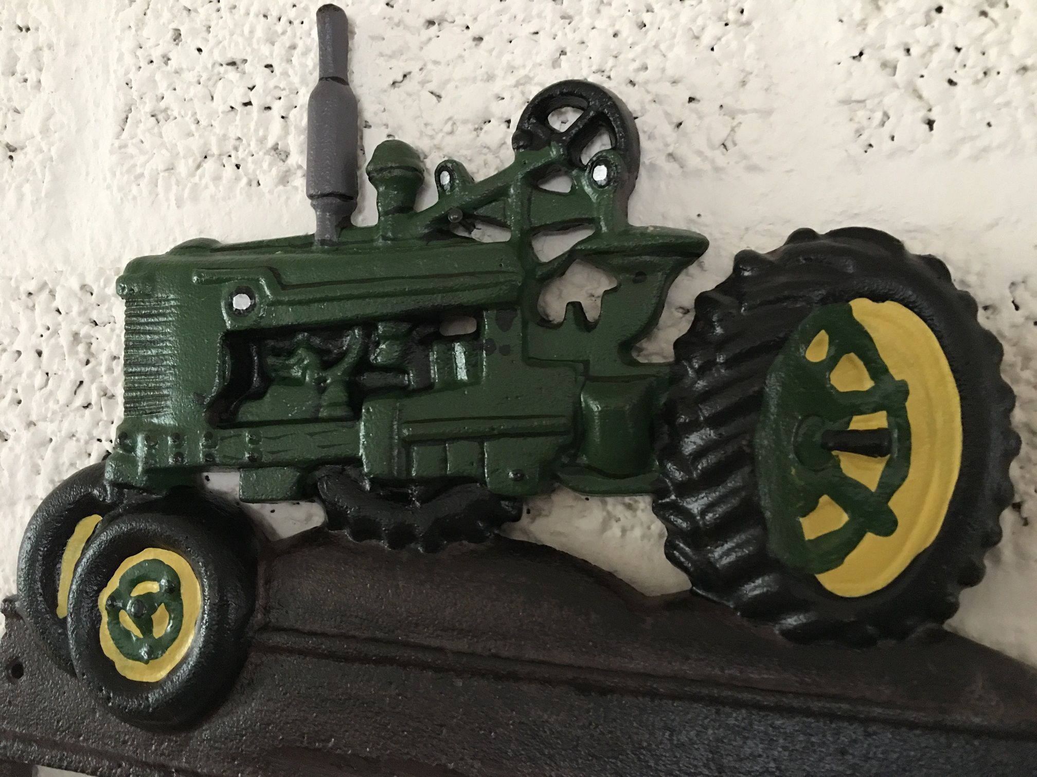 Garderobenständer im Bauerndesign mit Traktor, John Deere